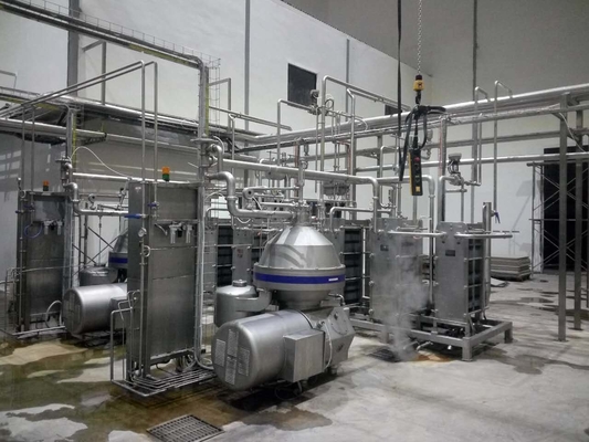 SUS304/316 kundenspezifische 500-5000L/H Pflanzenmilchverarbeitungslinie komplette Soja-/ Mandelmilchproduktionslinie Milchmaschine mit PLC