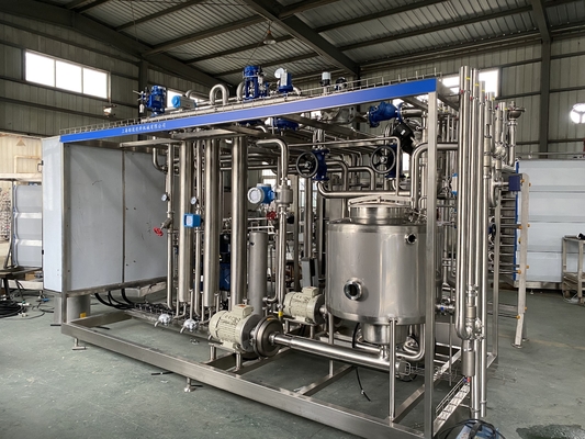 Pasteurisierungsmaschine für Orangen- / Apfel- / Kokosnusssaftverarbeitungslinie
