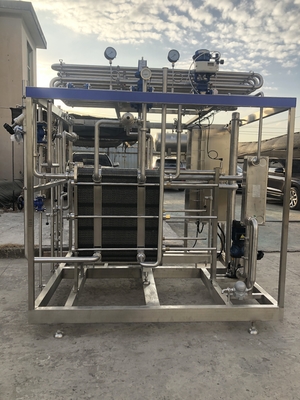 Pasteurisierer mit hoher Kapazität 0,5-20L/h für Milch-/Fruchtsaftsaft-/Sauceverarbeitungsmaschine vollautomatische oder halbautomatische Pasteurisierungsmaschine mit PLC