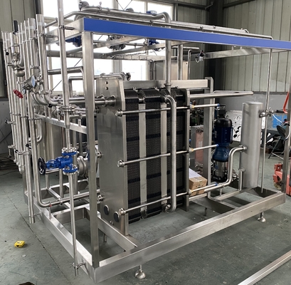 Pasteurisierer mit hoher Kapazität 0,5-20L/h für Milch-/Fruchtsaftsaft-/Sauceverarbeitungsmaschine vollautomatische oder halbautomatische Pasteurisierungsmaschine mit PLC