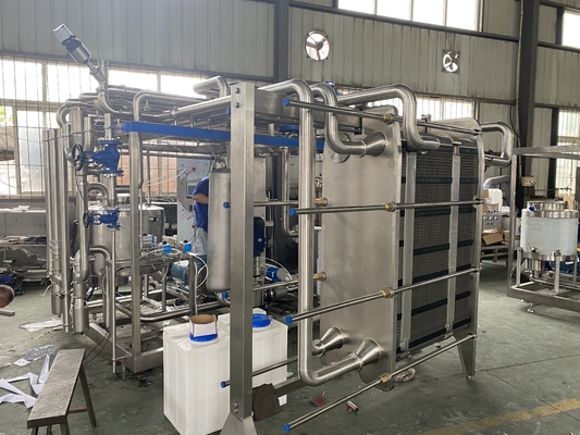 Pasteurisierer mit hoher Kapazität 0,5-20L/h für Milch-/Fruchtsaftsaft-/Sauceverarbeitungsmaschine vollautomatische oder halbautomatische Pasteurisierungsmaschine mit PLC