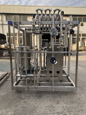 Pasteurisierer mit hoher Kapazität 0,5-20L/h für Milch-/Fruchtsaftsaft-/Sauceverarbeitungsmaschine vollautomatische oder halbautomatische Pasteurisierungsmaschine mit PLC