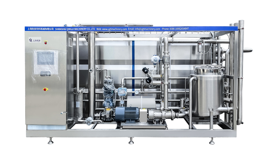 SUS304/316 UHT-Sterilisator für die Flüssigkeitsverarbeitung von Milch/Joghurt/Ei UHT-Sterilisationsmaschine mit PLC-Rohrsterilisator
