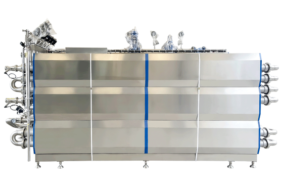 SUS304/316 UHT-Sterilisator für die Flüssigkeitsverarbeitung von Milch/Joghurt/Ei UHT-Sterilisationsmaschine mit PLC-Rohrsterilisator