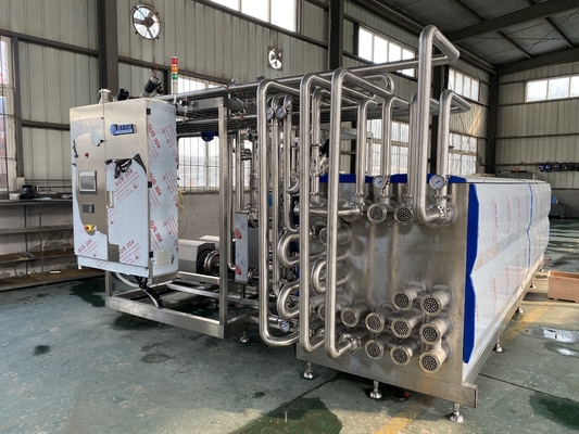 Hochwertiger UHT-Sterilisator für Saft-/Sauce-/Milchproduktionsanlagen kundenspezifische UHT-Sterilisationsmaschine mit PLC