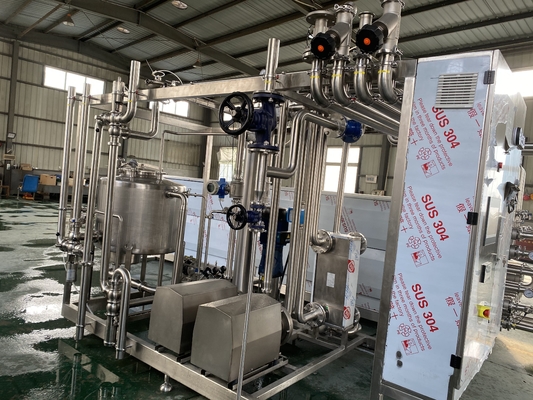 Vollautomatischer kundenspezifischer Sterilisator für Milch/Saft/Sauce-Verarbeitungslinie Sus304/316