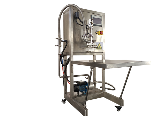 Heiß verkaufter halbautomatischer, nicht aseptischer BIB-Füller für 2L/5L/15L-Tasche in Karton Fruchtjuce/Milch/Ölfüllmaschine mit PLC
