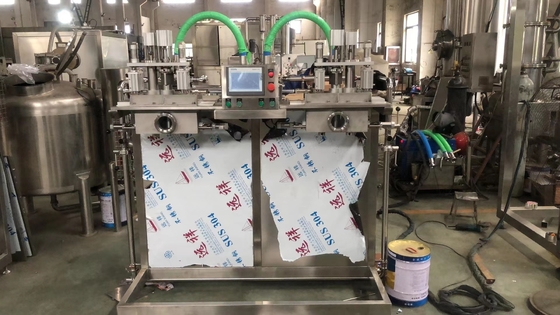 SUS304/316 Automatische aseptische BIB-Füllmaschine für 2L/10L/20L-Tasche in Box Milch/Öl/Kokoswasser Füllmaschine mit PLC