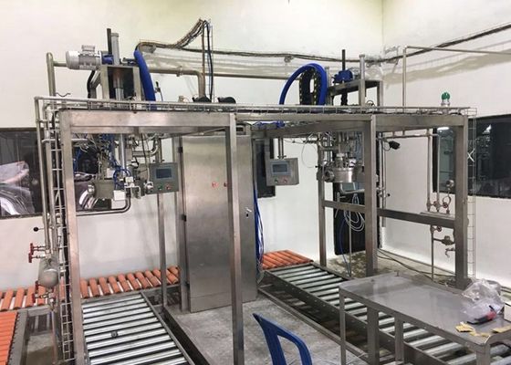 SUS304/316 Einkopf- oder Doppelkopf-Aseptik-Füllmaschine für 1-220L-Aseptik-Taschenöl/Joghurt/Sauce-Füllmaschine mit PLC