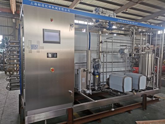 Neue automatische rohrförmige UHT-Pasteurisierungs-Sterilisationsmaschine für Fruchtpüree Mike Industrieausrüstung mit 1 Jahr SPS-Garantie