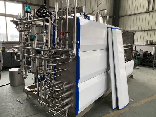 1000L UHT-Sterilisationsmaschine, die eine Ultrahochtemperaturbehandlung und aseptische Verschiedene flüssige Lebensmittelprodukte bietet SUS304