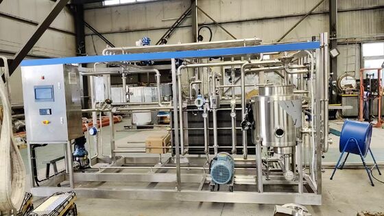 Hocheffiziente Edelstahl PLC-gesteuert 500L-5000L/H 72-75 Saft Milch Pasteurisierer Platte Pasteurisierungsausrüstung Milcherei